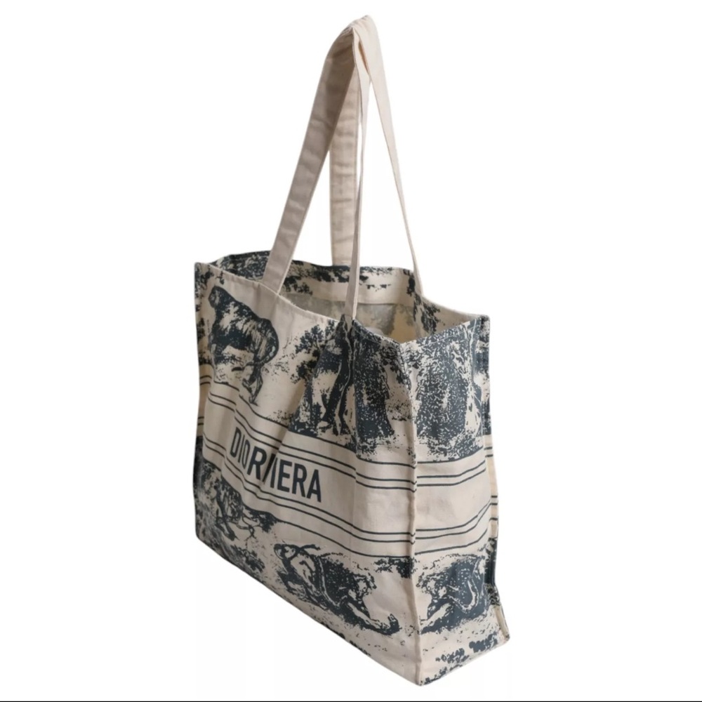 NEW Christian Dior Limited Edition VIP GWP Dioriviera White Canvas Tote Bag - Picture 2 of 4